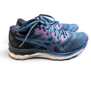 ASICS Gel-Nimbus 23 Womens Running Shoes Blue Purple 1012A885 Size 8.5